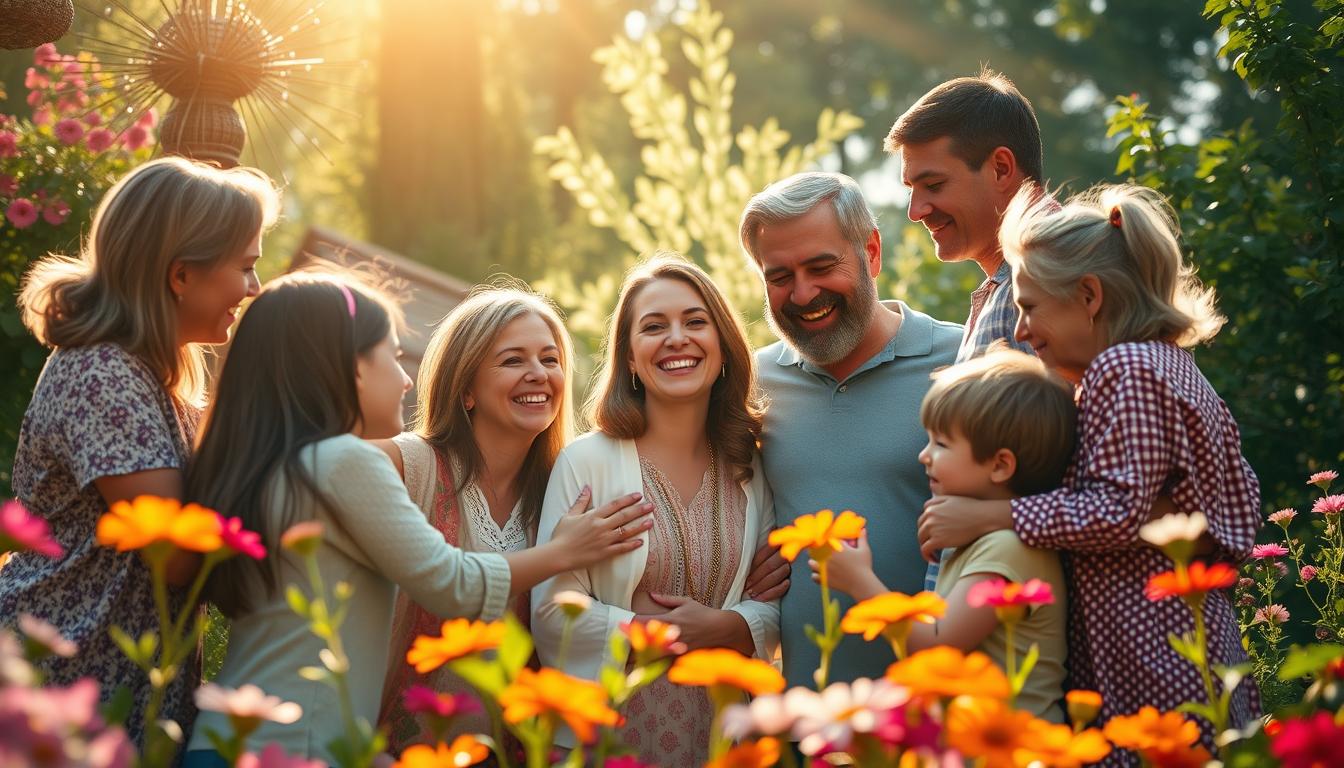 Família abençoada fortalecer laços com Jesus