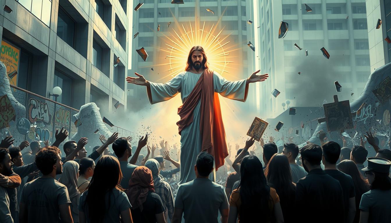 Jesus enfrentar violência mundo atual