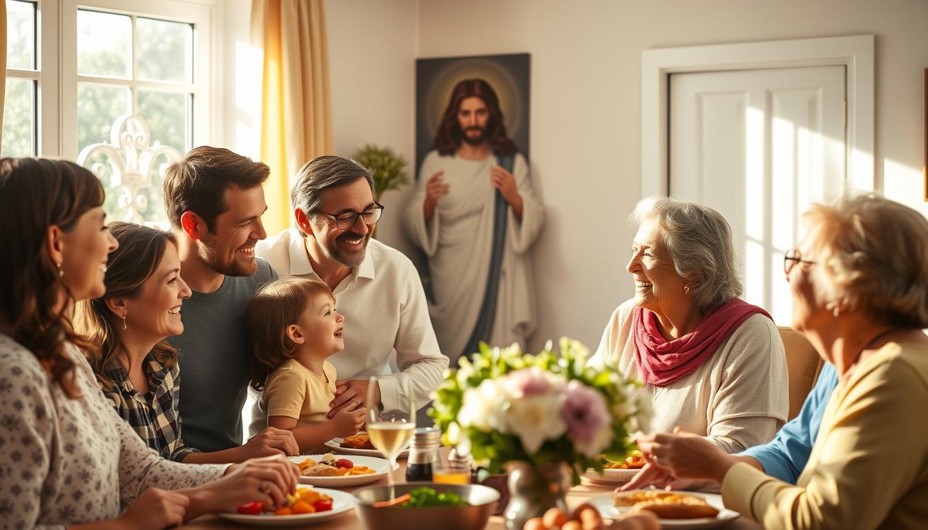 Jesus ensina amor e união na família