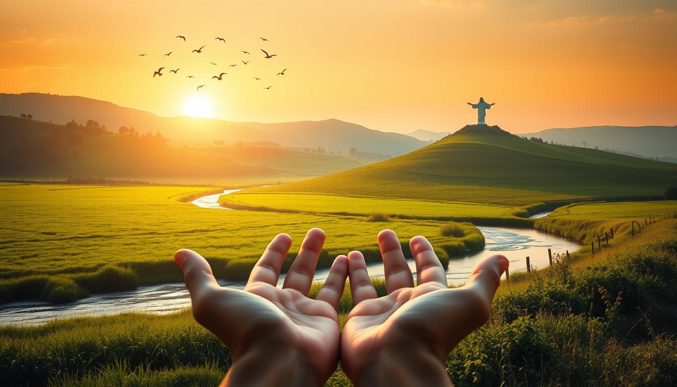 Mensagem Bíblica entrega e paz